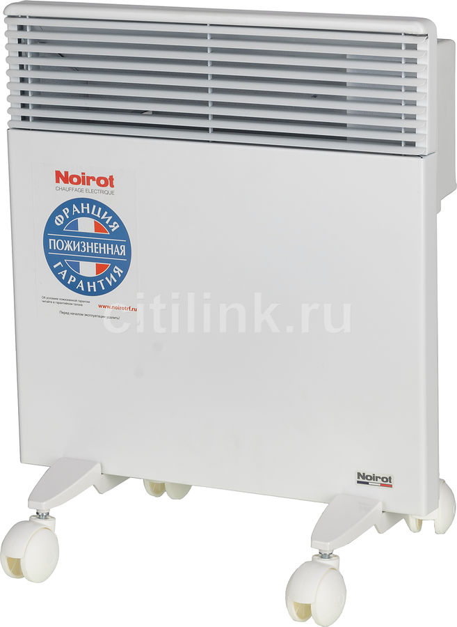 Конвектор NOIROT Spot E-5, 1000Вт, белый Конвектор NOIROT Spot E-5, 1000Вт, белыйКонвекторы<br>площадь обогрева: от 10 до 15 кв.м; максимальная мощность: 1000Вт; термостат; функция Антизамерзание; выключение при перегреве; информационный дисплей; возможность крепления к стене; цвет: белый<br><br>Линейка: Spot<br>Цвет: белый