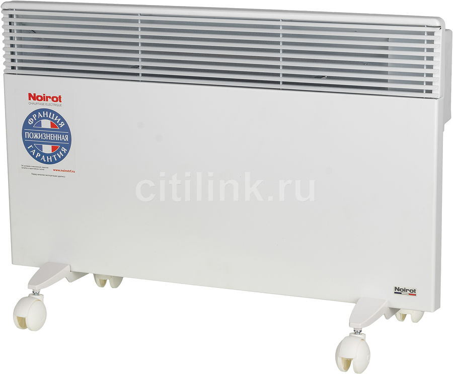 Конвектор NOIROT Spot E-5, 2000Вт, белый Конвектор NOIROT Spot E-5, 2000Вт, белыйКонвекторы<br>площадь обогрева: от 20 до 25 кв.м; максимальная мощность: 2000Вт; термостат; функция Антизамерзание; выключение при перегреве; информационный дисплей; возможность крепления к стене; цвет: белый<br><br>Линейка: Spot<br>Цвет: белый