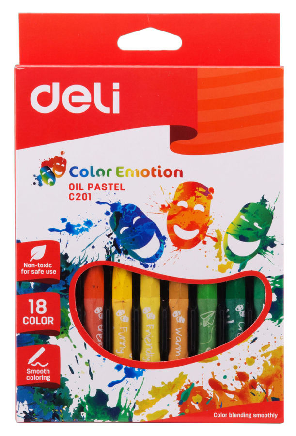 Масляная пастель Deli EC20110 Color Emotion шестигранные 18цв. картон.кор./европод. Масляная пастель Deli EC20110 Color Emotion шестигранные 18цв. картон.кор./европод.Рисование<br><br>