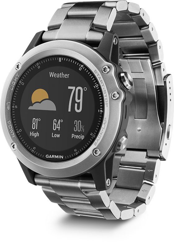 Смарт-часы GARMIN Fenix 3 Sapphire, 1.2&quot;, титан / титан [010-01338-41]