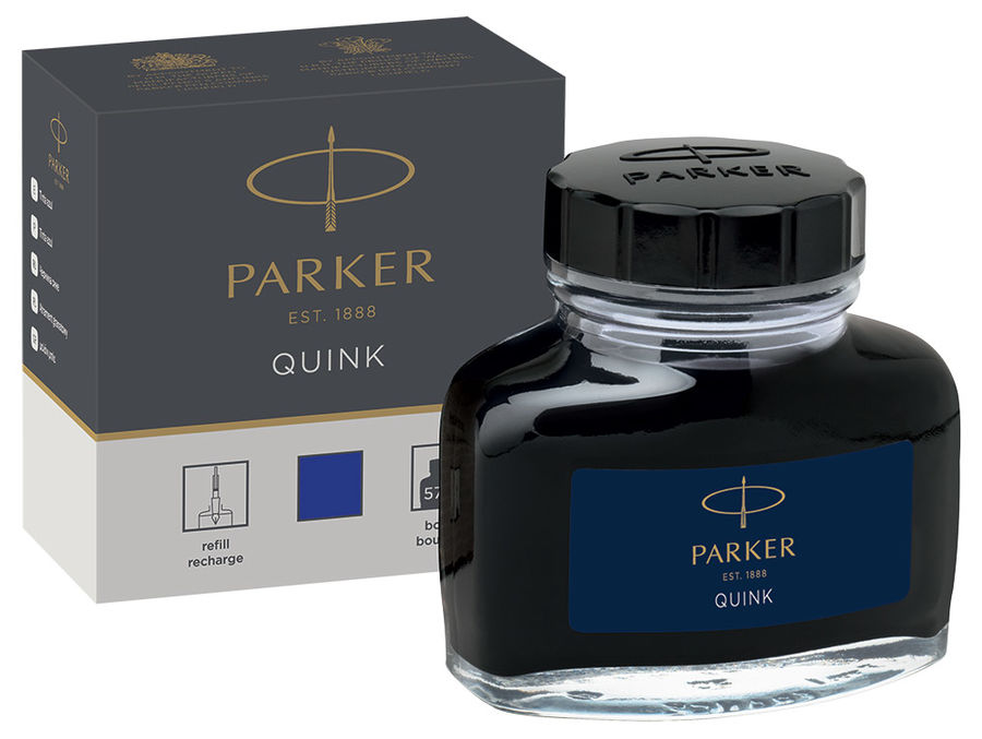 Флакон с чернилами Parker Quink Ink Z13 (1950376) синие чернила 57мл для ручек перьевых Флакон с чернилами Parker Quink Ink Z13 (1950376) синие чернила 57мл для ручек перьевыхРасходные материалы Премиум<br>цвет чернил: синий; объем флакона: 57мл<br>