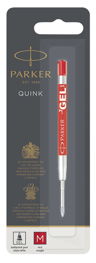 Стержень гелевый Parker Quink GEL Z05 (1950345) M красные чернила для ручек шариковых блистер Стержень гелевый Parker Quink GEL Z05 (1950345) M красные чернила для ручек шариковых блистерРасходные материалы Премиум<br>тип стержня: гелевый; цвет чернил: красный; размер пишущего узла: средний (M)<br>