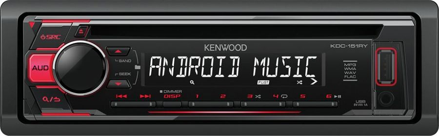 Автомагнитола KENWOOD KDC-151RY, USB Автомагнитола KENWOOD KDC-151RY, USBАвтомагнитолы<br>типоразмер: 1 din, CD, USB-порт: фронтальный<br><br>Цвет: черный