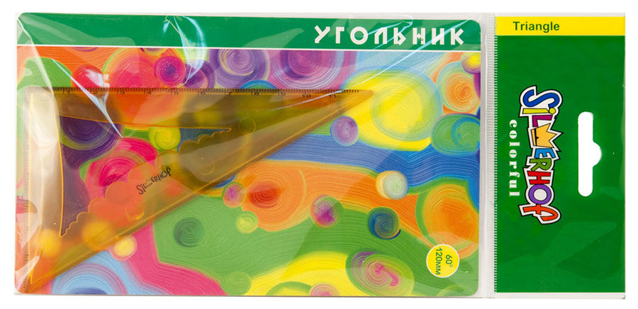 Треугольник Silwerhof 540093 COLORFUL пластик дл.12см 60градус. объемный Треугольник Silwerhof 540093 COLORFUL пластик дл.12см 60градус. объемныйЛинейки<br>материал: пластик; длина: 12см: объемный<br><br>Материал: пластик<br>Линейка: COLORFUL