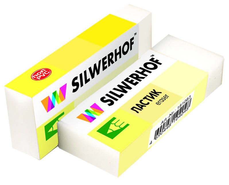 Ластик Silwerhof Blade 181083 40x19x10мм резина термопластичная белый индивидуальная картонная упако Ластик Silwerhof Blade 181083 40x19x10мм резина термопластичная белый индивидуальная картонная упакоЛастики<br>материал: резина термопластичная; размер: 40x19x10 мм<br><br>Материал: резина термопластичная<br>Цвет: белый
