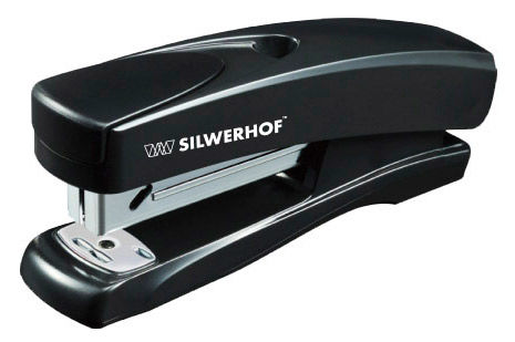 Степлер Silwerhof 401064-01 SCHWARZ 24/6 26/6 (20листов) черный 100скоб пластик Степлер Silwerhof 401064-01 SCHWARZ 24/6 26/6 (20листов) черный 100скоб пластикСтеплеры<br>скрепление (листов): 20шт; глубина прошивки, до 61мм<br><br>Материал: пластик<br>Цвет: черный