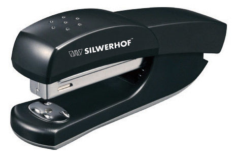 Степлер Silwerhof 401066-01 DEBUT 24/6 26/6 (20листов) черный 100скоб пластик Степлер Silwerhof 401066-01 DEBUT 24/6 26/6 (20листов) черный 100скоб пластикСтеплеры<br>скрепление (листов): 20<br><br>Материал: пластик<br>Цвет: черный
