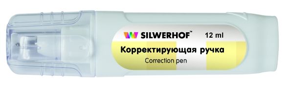 Ручка корректор Silwerhof 443001 12мл дисплей картонный Ручка корректор Silwerhof 443001 12мл дисплей картонныйШтрих-корректоры<br>объем флакона: 12мл<br>
