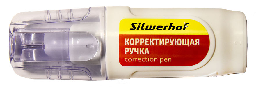 Ручка корректор Silwerhof 443004 8мл дисплей картонный Ручка корректор Silwerhof 443004 8мл дисплей картонныйШтрих-корректоры<br>объем флакона: 8мл<br>