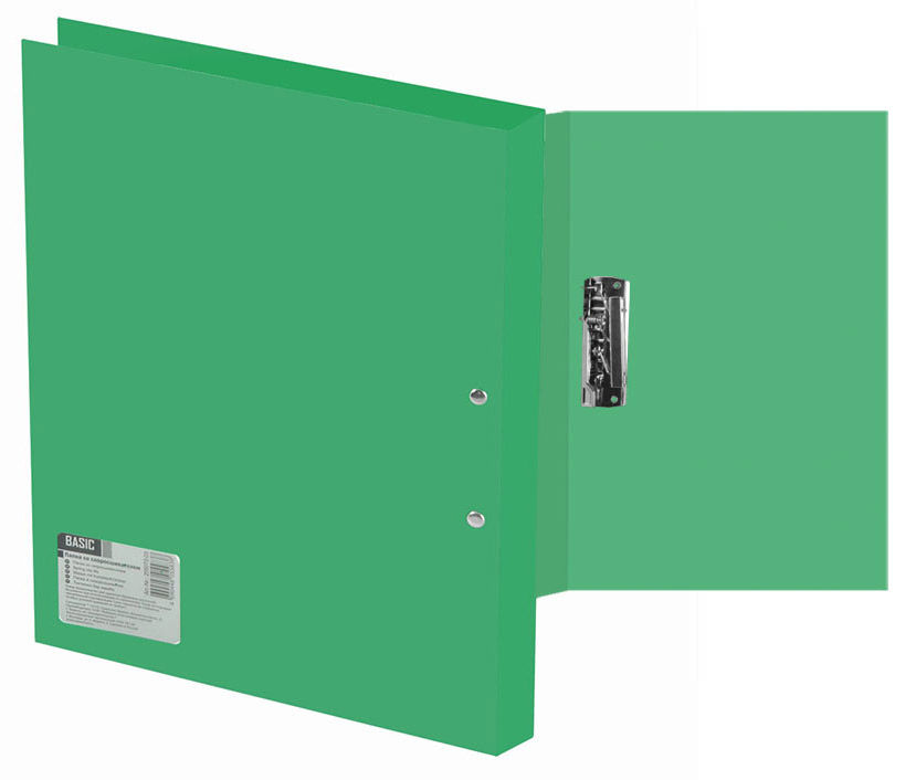 Папка с метал.зажим Silwerhof Basic 255073-03 A4 0.5мм зеленый Папка с метал.зажим Silwerhof Basic 255073-03 A4 0.5мм зеленыйПапки с зажимом<br>формат: A4; зажим: металлический зажим; толщина пластика: 0.5мм<br><br>Линейка: Basic<br>Цвет: зеленый