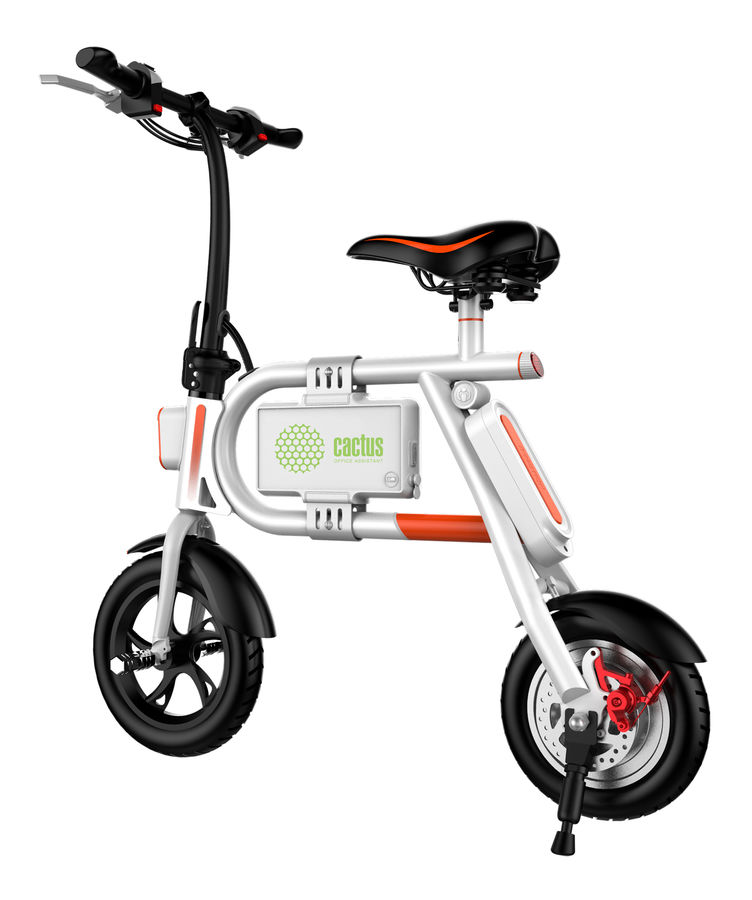 Электробайк CACTUS CS-EBIKE-P1_WT, 4400mAh, белый Электробайк CACTUS CS-EBIKE-P1_WT, 4400mAh, белыйЭлектровелосипеды<br>Электробайк от Cactus - это складное инновационное средство передвижения с мощным мотором и стильным внешним видом. Компактный и удобный вид персонального электротранспорта.<br><br>Цвет: белый