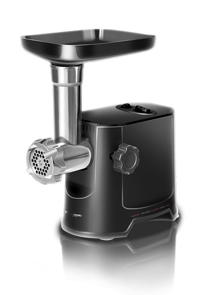 Мясорубка REDMOND RMG-1220, черный Мясорубка REDMOND RMG-1220, черныйМясорубки<br>мощность 1000Вт, производительность 0.75кг/мин; количество скоростей - 1; реверс; защита от перегрузки; насадка для колбас; насадка для кеббе; материал лотка - пластик; цвет - черный<br><br>Цвет: черный