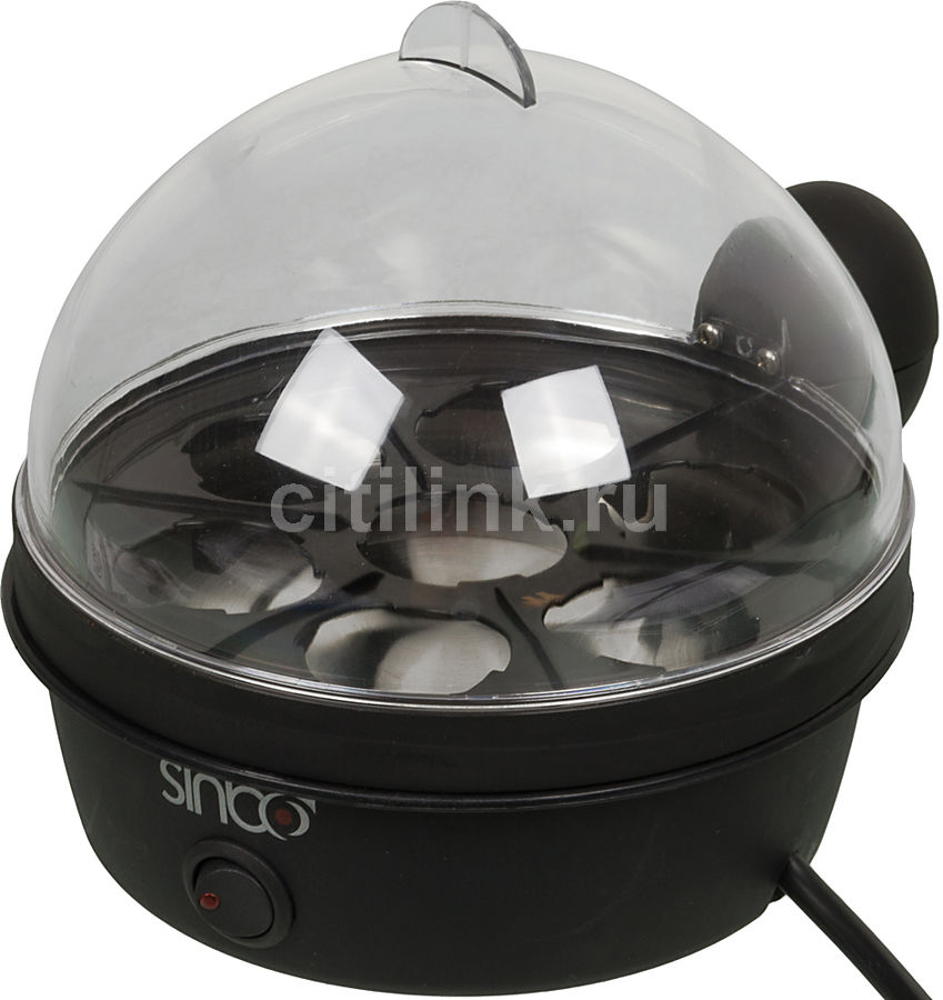 Яйцеварка Sinbo SEB 5803 350Вт черный Яйцеварка Sinbo SEB 5803 350Вт черныйПрочая кухонная техника<br>Возможность приготовления до 7 яиц с различными уровнями воды (всмятку, в мешочек, вкрутую)<br><br>Цвет: черный