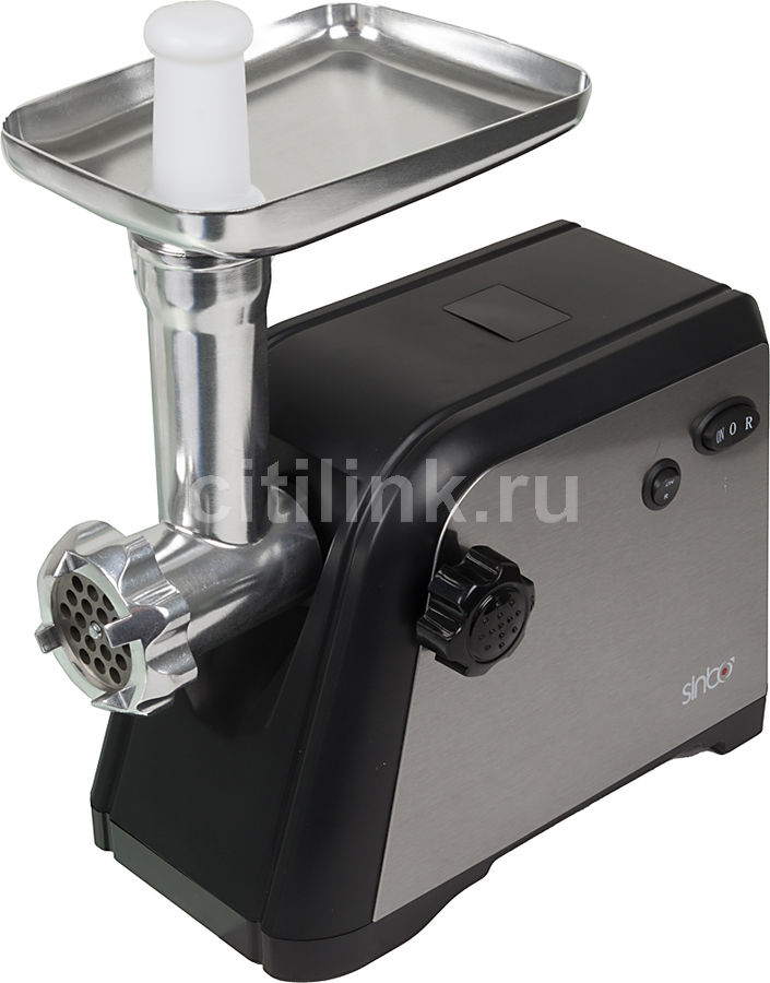 Мясорубка SINBO SHB 3129, черный Мясорубка SINBO SHB 3129, черныйМясорубки<br>мощность 1500Вт, производительность 1.5кг/мин; количество скоростей - 1; реверс; материал лотка - металл; цвет - черный<br><br>Цвет: черный