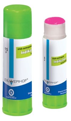 Клей-карандаш Silwerhof INDIKATOR 431415 15гр ПВП дисплей картонный цветной (исчезающий цвет) Клей-карандаш Silwerhof INDIKATOR 431415 15гр ПВП дисплей картонный цветной (исчезающий цвет)Клей канцелярский<br>масса: 15грамм<br>