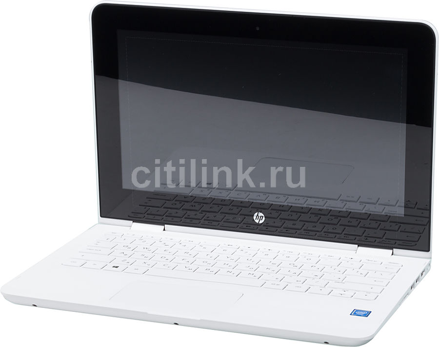 Ноутбук-трансформер HP x360 11-ab014ur, 11.6&quot;, Intel Celeron N3060 1.6ГГц, 4Гб, 500Гб, Intel HD Graphics 400, Windows 10, 1JL51EA, белый