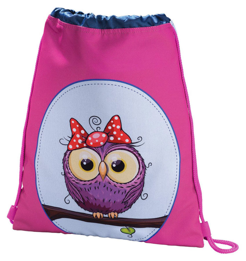 Сумка для обуви Hama Sweet owl 00139117 розовый/голубой 33x40см 1 отдел. б/карм. полиэстер Сумка для обуви Hama Sweet owl 00139117 розовый/голубой 33x40см 1 отдел. б/карм. полиэстерШкольные ранцы, рюкзаки, сумки<br>Мешочек затягивается шнурками, которые затем можно использовать как лямки.<br><br>Цвет: розовый/ голубой