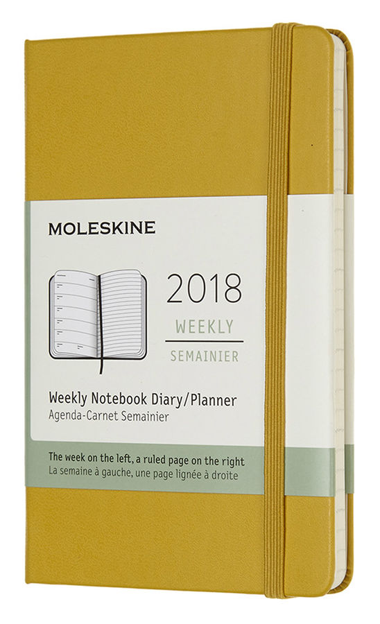 Еженедельник MOLESKINE CLASSIC WKNT POCKET, 144стр., желтый клен Еженедельник MOLESKINE CLASSIC WKNT POCKET, 144стр., желтый кленЕжедневники и записные книжки<br>Еженедельник- записная книжка MOLESKINE формата pocket, на левой странице которого отображаются намеченные на текущую неделю встречи, а правая линованная страница предназначена для записи заметок и идей. Такой формат делает планировщик удобным и многофункциональным.<br><br>Цвет: желтый клен