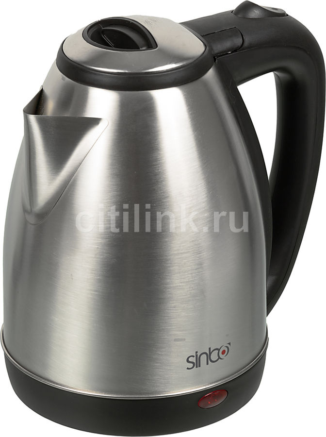 Чайник электрический SINBO SK 7361, 2200Вт, серебристый Чайник электрический SINBO SK 7361, 2200Вт, серебристыйЧайники электрические<br>мощность - 2200Вт; объем - 1.8л; корпус - нержавеющая сталь/пластик; цвет - серебристый<br><br>Цвет: серебристый