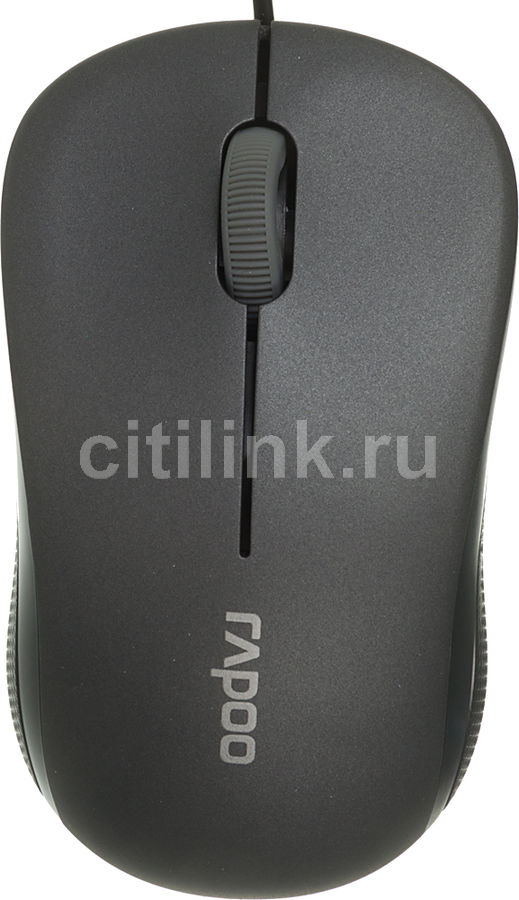 Мышь RAPOO N1130 оптическая проводная USB, серый rapoo