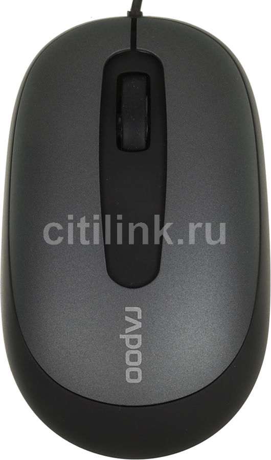 Мышь RAPOO N3200 оптическая проводная USB, серый rapoo v20s игровая оптическая мышь