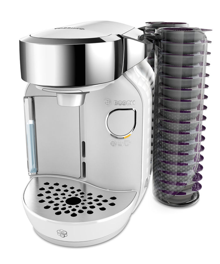Капсульная кофеварка BOSCH Tassimo TAS7004, 1300Вт, цвет: белый Капсульная кофеварка BOSCH Tassimo TAS7004, 1300Вт, цвет: белыйКапсульные кофеварки<br>мощность: 1300Вт; объем резервуара для воды: 1.2л; тип нагревателя: проточный<br><br>Линейка: Tassimo<br>Цвет: белый, серебристый