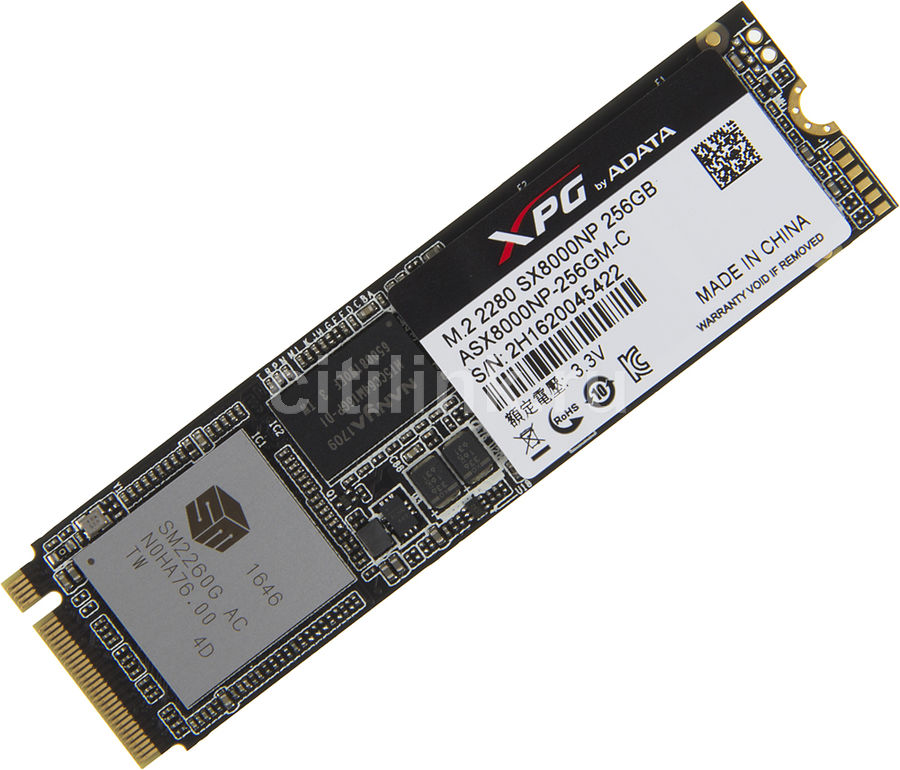 SSD накопитель A-DATA SX8000 ASX8000NP-256GM-C 256Гб, M.2 2280, PCI-E x4 SSD накопитель A-DATA SX8000 ASX8000NP-256GM-C 256Гб, M.2 2280, PCI-E x4Жесткие диски SSD<br>скорость чтения, до: 1900Мб/с; скорость записи, до: 1100Мб/с; интерфейс: PCI-E x4; тип памяти: MLC; форм-фактор: M.2 2280; TBW: 160 ТБ; поддержка NVMe<br><br>Линейка: SX8000