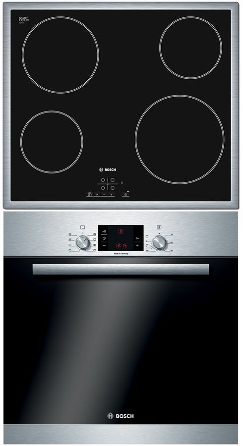 Встраиваемый комплект Bosch HBA23S150R + PKE645B17 нержавеющая сталь/черный Встраиваемый комплект Bosch HBA23S150R + PKE645B17 нержавеющая сталь/черныйВстраиваемые комплекты<br>ширина поверхности: 583мм; ширина духовки: 595мм<br>