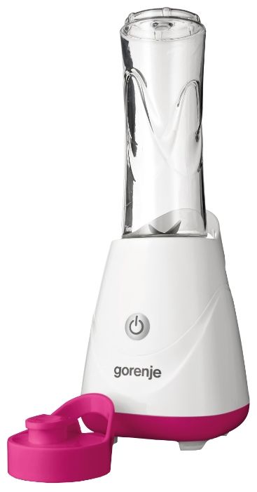 Блендер GORENJE BSM600PR, стационарный, белый/розовый Блендер GORENJE BSM600PR, стационарный, белый/розовыйБлендеры<br>тип: стационарный, мощность: 250Вт, скоростей/режимов - 1, цвет: белый<br><br>Цвет: белый/розовый