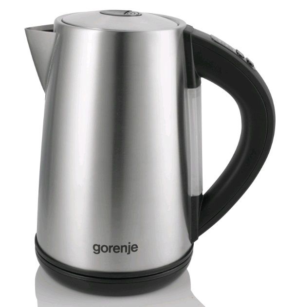 Чайник электрический GORENJE K17TRE, 2200Вт, серебристый и черный Чайник электрический GORENJE K17TRE, 2200Вт, серебристый и черныйЧайники электрические<br>мощность - 2200Вт; объем - 1.7л; корпус - металл/пластик; фильтр от накипи, поддержание температуры; цвет - серебристый<br><br>Цвет: серебристый