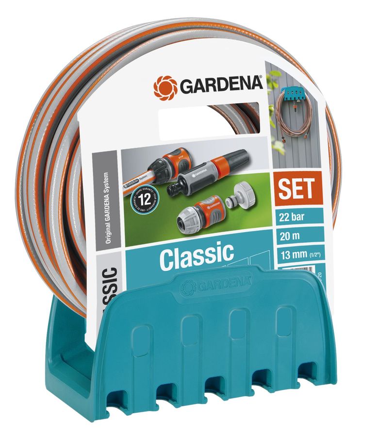 Кронштейн Gardena 18005-20.000.00 Кронштейн Gardena 18005-20.000.00Поливочное оборудование<br>Этот комплект позволяет незамедлительно приступить к работе. В него входит Настенный кронштейн GARDENA (арт. 241), 20-метровый шланг 13 мм (1/2 ), необходимые соединительные элементы и наконечник для полива. Шланг устойчив к воздействию давления воды и сохраняет свою форму (давление разрыва 22 бар)<br>