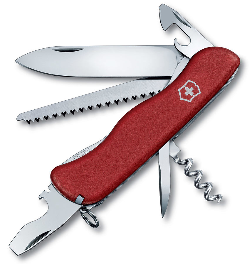 Нож перочинный Victorinox FORESTER (0.8363) 111мм 12функций красный Нож перочинный Victorinox FORESTER (0.8363) 111мм 12функций красныйНожи перочинные<br>количество функций: 12шт; длина лезвия: 85мм<br><br>Цвет: красный