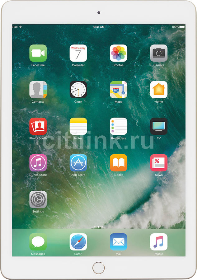 Планшет APPLE iPad 128Gb Wi-Fi MPGW2RU/A, 2GB, 128GB, iOS золотистый Планшет APPLE iPad 128Gb Wi-Fi MPGW2RU/A, 2GB, 128GB, iOS золотистыйПланшеты<br>сенсорный экран, Multitouch, диагональ: 9.7 (24.6 см), разрешение: 2048 x 1536, Wi-Fi, Bluetooth, A-GPS, ГЛОНАСС, основная камера: 8Мп, фронтальная камера: 1.2Мп, fingerprint, объём встроенной памяти: 128Гб, операционная система: iOS<br><br>Линейка: iPad<br>Цвет: золотистый