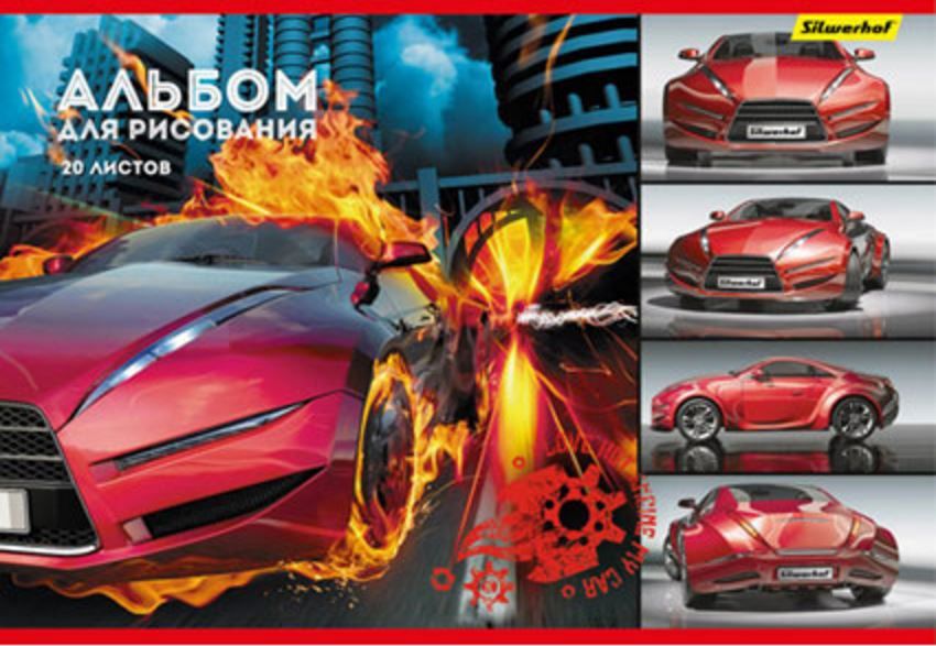 Альбом для рисования Silwerhof 911149-54 20л. A4 АВТОстиль 2диз. мел.картон офс.лак скрепка Альбом для рисования Silwerhof 911149-54 20л. A4 АВТОстиль 2диз. мел.картон офс.лак скрепкаАльбомы и гравюры<br>формат: A4; размер: NAL; листов: 20лист<br>