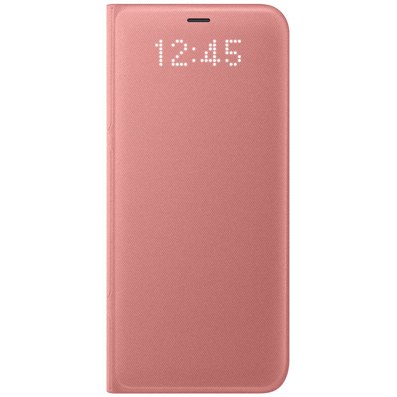 Чехол (флип-кейс) SAMSUNG LED View Cover, для Samsung Galaxy S8+, розовый [ef-ng955ppegru]