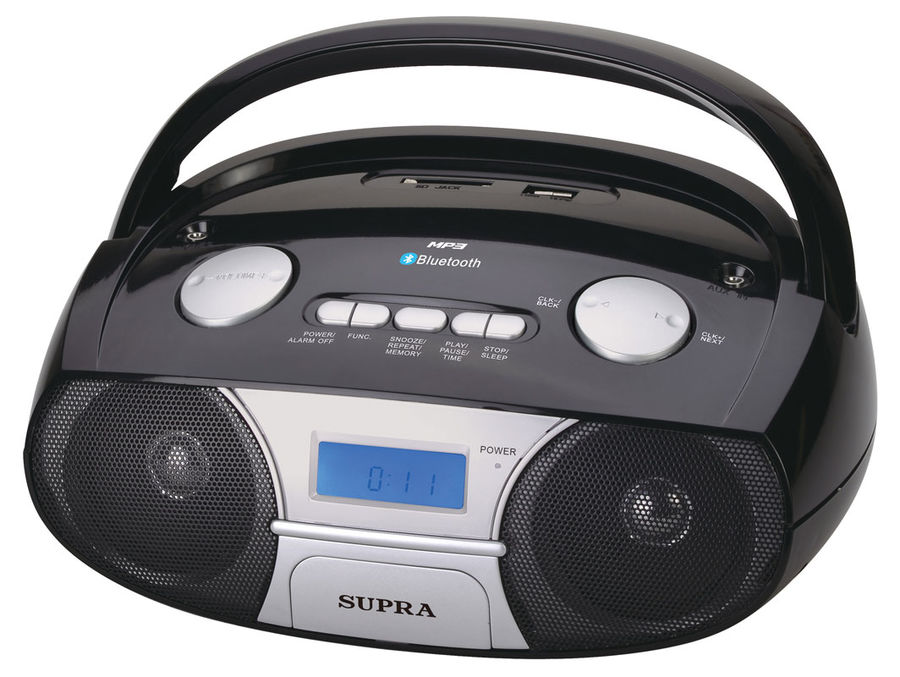 Аудиомагнитола SUPRA BB-45MUSB, черный Аудиомагнитола SUPRA BB-45MUSB, черныйМагнитолы<br>мощность: 3Вт, воспроизведение MP3, интерфейс USB, тип карт памяти SD, цвет: черный<br><br>Цвет: черный