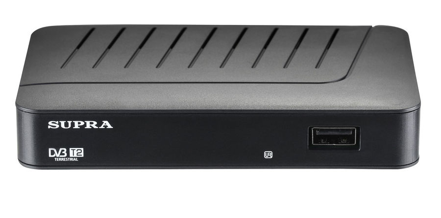 Ресивер DVB-T2 SUPRA SDT-77, черный Ресивер DVB-T2 SUPRA SDT-77, черныйРесиверы DVB-T<br>DVB-T; DVB-T2; HDTV: 720p/1080i/1080p; гид по программам; цифровое радио; родительский контроль; корпус: пластик; цвет: черный<br><br>Цвет: черный