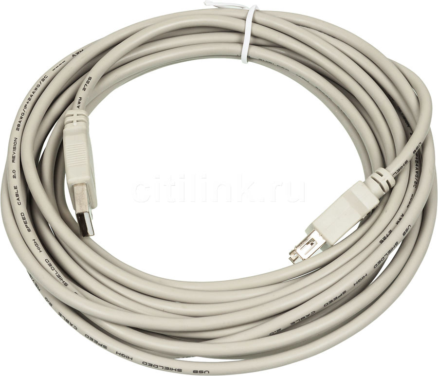 Кабель-удлинитель USB2.0 USB A(m) - USB A(f), 5м Кабель-удлинитель USB2.0 USB A(m) - USB A(f), 5мКабели, переходники<br>Стандартный кабель-удлинитель для устройств USB 2.0. Может быть использован для увеличения длины кабелей клавиатуры, мыши, Web-камеры, картридера и прочих устройств. Длина 5 метров.<br>