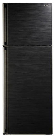 Холодильник SHARP SJ-58CBK, двухкамерный, черный Холодильник SHARP SJ-58CBK, двухкамерный, черныйХолодильники<br>количество камер: двухкамерный; расположение морозильной камеры- сверху, размораживание морозильной камеры- No Frost, общий объем 437л, объем холодильной камеры 329л, объем морозильной камеры 108л, зона свежести, цвет: черный<br><br>Цвет: черный
