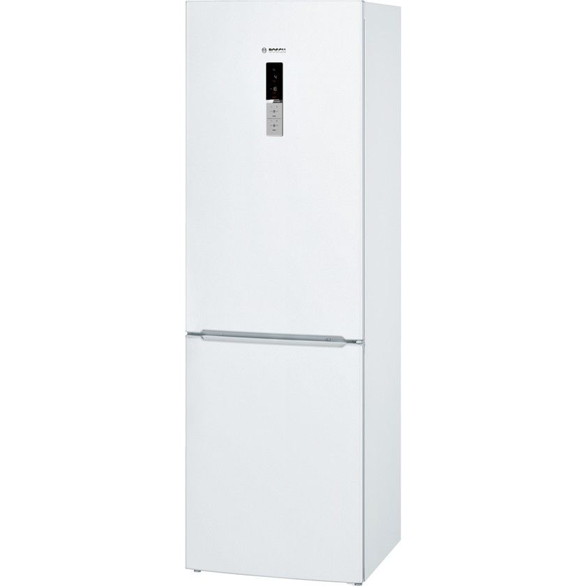 Холодильник BOSCH KGN36VW15R, двухкамерный, белый Холодильник BOSCH KGN36VW15R, двухкамерный, белыйХолодильники<br>количество камер: двухкамерный; расположение морозильной камеры- снизу, размораживание морозильной камеры- No Frost, общий объем 330л, объем холодильной камеры 230л, объем морозильной камеры 100л, зона свежести, цвет: белый<br><br>Цвет: белый