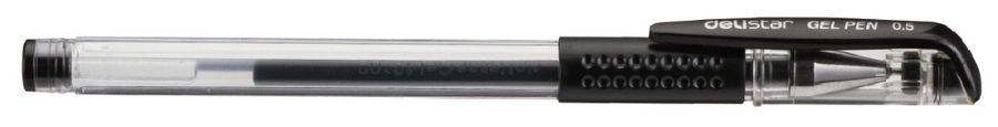 Ручка гелевая Deli E6600black 0.5мм резиновая манжета прозрачный черные чернила Ручка гелевая Deli E6600black 0.5мм резиновая манжета прозрачный черные чернилаРучки гелевые<br>диаметр наконечника: 0.5мм; цвет чернил: черный<br>