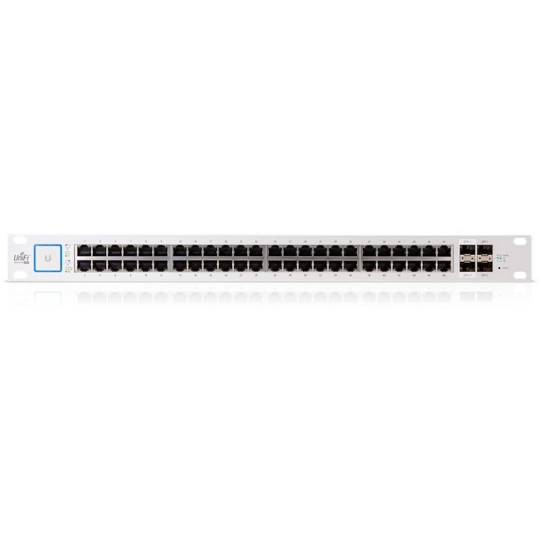 Коммутатор UBIQUITI US-48-750W(EU) Коммутатор UBIQUITI US-48-750W(EU)Коммутаторы<br>управляемый, монтируемый в 19 стойку, стекируемый, порты 1000Base-T(Gigabit Ethernet): 48 шт.<br>
