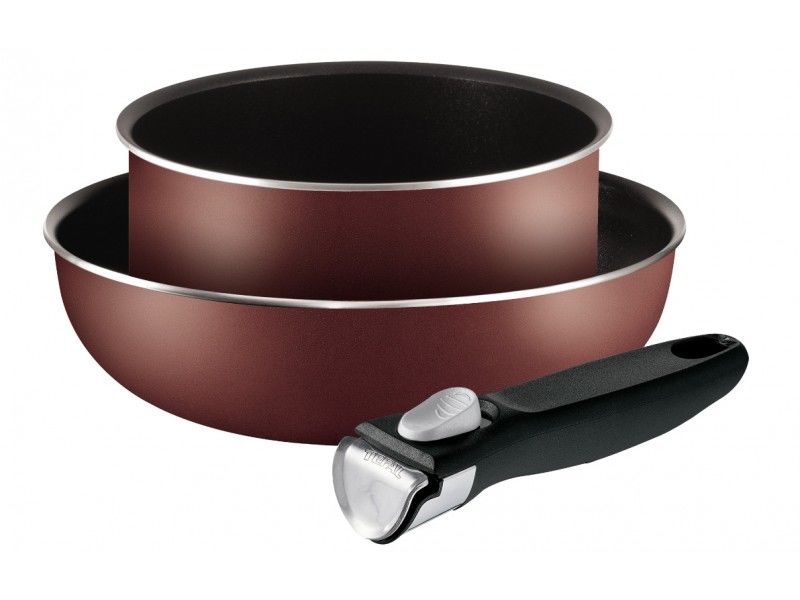 Набор сковородок TEFAL Ingenio 04162810, 3 предмета Набор сковородок TEFAL Ingenio 04162810, 3 предметаНаборы посуды<br>Уникальный индикатор температуры нагрева Thermo Spot. Благодаря прочному дну Durabase посуда подходит для всех типов плит кроме индукции - идеальное и равномерное распределение тепла. Внешнее и антипригарное покрытие.<br><br>Линейка: Ingenio