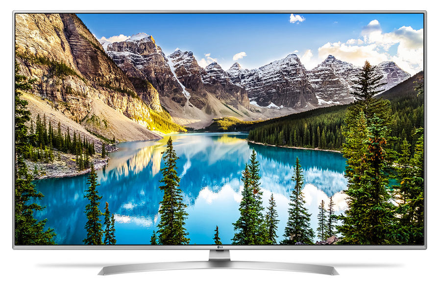 LED телевизор LG 65UJ655V R, 65, Ultra HD 4K (2160p), серебристый led телевизор samsung qe65q7camuxru r 65 ultra hd 4k 2160p серебристый