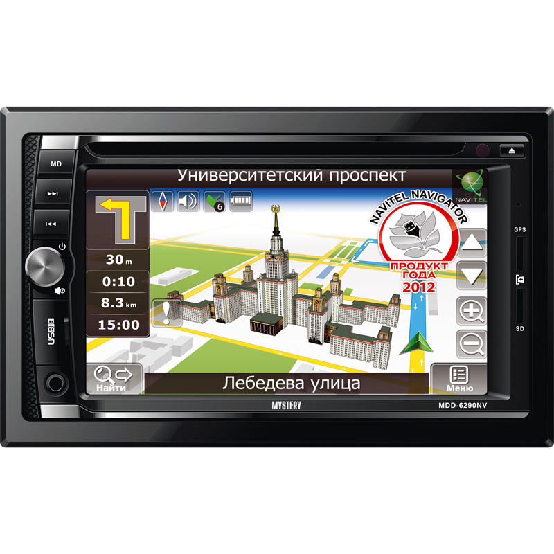 Автомагнитола MYSTERY MDD-6290NV, USB, microSD Автомагнитола MYSTERY MDD-6290NV, USB, microSDАвтомагнитолы<br>типоразмер: 2 din, CD, DVD, MPEG4, диагональ экрана: 6.2, Bluetooth, ТВ-тюнер, GPS, USB-порт: фронтальный, основной тип карт памяти: microSD<br><br>Цвет: черный