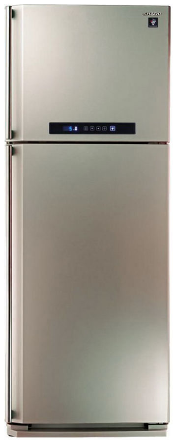 Холодильник SHARP SJ-PC58ACH, двухкамерный, шампань Холодильник SHARP SJ-PC58ACH, двухкамерный, шампаньХолодильники<br>количество камер: двухкамерный; расположение морозильной камеры- сверху, размораживание морозильной камеры- No Frost, общий объем 437л, объем холодильной камеры 329л, объем морозильной камеры 108л, зона свежести, цвет: шампань<br><br>Цвет: шампань