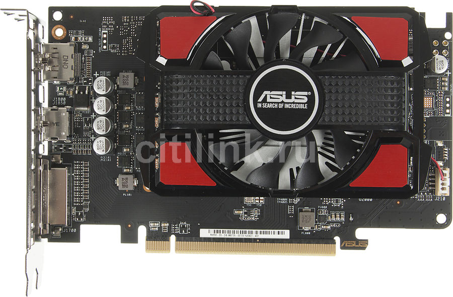 Видеокарта ASUS Radeon RX 550, RX550-2G, 2Гб, GDDR5, Ret Видеокарта ASUS Radeon RX 550, RX550-2G, 2Гб, GDDR5, RetВидеокарты<br>AMD Radeon RX 550; частота процессора: 1183 МГц; частота памяти: 7000МГц; объём видеопамяти: 2Гб; тип видеопамяти: GDDR5; DirectX 12/OpenGL 4.5; доп. питание: без дополнительного питания; тип поставки: Ret<br>