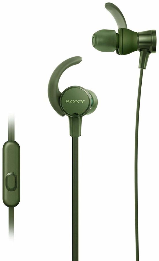 Наушники SONY MDRXB510ASG.E, вкладыши, зеленый, проводные Наушники SONY MDRXB510ASG.E, вкладыши, зеленый, проводныеНаушники<br>Спокойно бегайте в дождь или снегопад: наушники MDR-XB510AS имеют класс защиты IPX5/7, благодаря чему их можно даже мыть под краном.<br><br>Цвет: зеленый