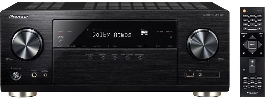 AV-ресивер PIONEER VSX-932-B, черный AV-ресивер PIONEER VSX-932-B, черныйРесиверы Hi-Fi<br>7.2; мощность на канал: 130Вт(6 Ом); сигнал / шум 106дБ; Bi-Amping; поддержка 3D; 1080p; 4K; ночной режим; цвет: черный<br><br>Цвет: черный