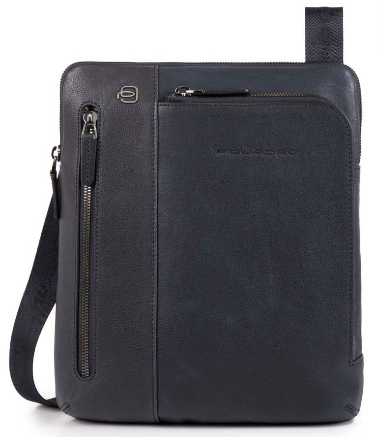 Сумка мужская Piquadro Black Square CA1816B3/BLU синий натур.кожа Сумка мужская Piquadro Black Square CA1816B3/BLU синий натур.кожаСумки<br>Практичная мужская сумка из натуральной кожи с гладкой фактурой. Одно отделение. Закрывается на молнию. Внешние и внутренние карманы для всяких мелочей. Специальный карман для планшета и сматфона, отверстие для наушников.<br><br>Линейка: Black Square<br>Цвет: синий